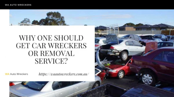 Car Wreckers in Perth