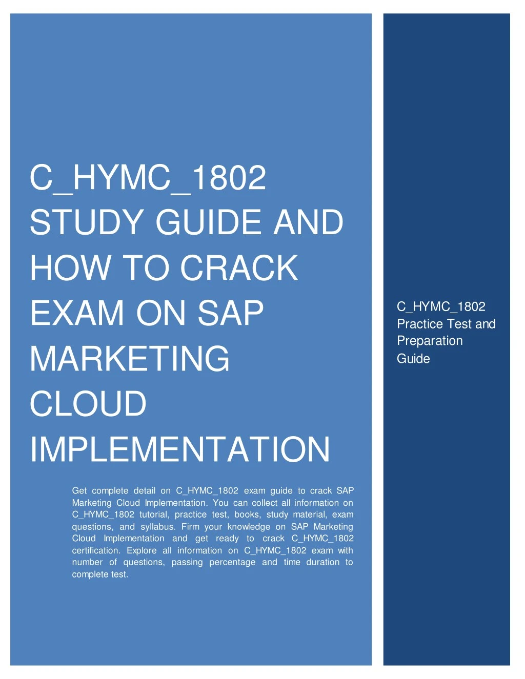 c hymc 1802 study guide and how to crack exam
