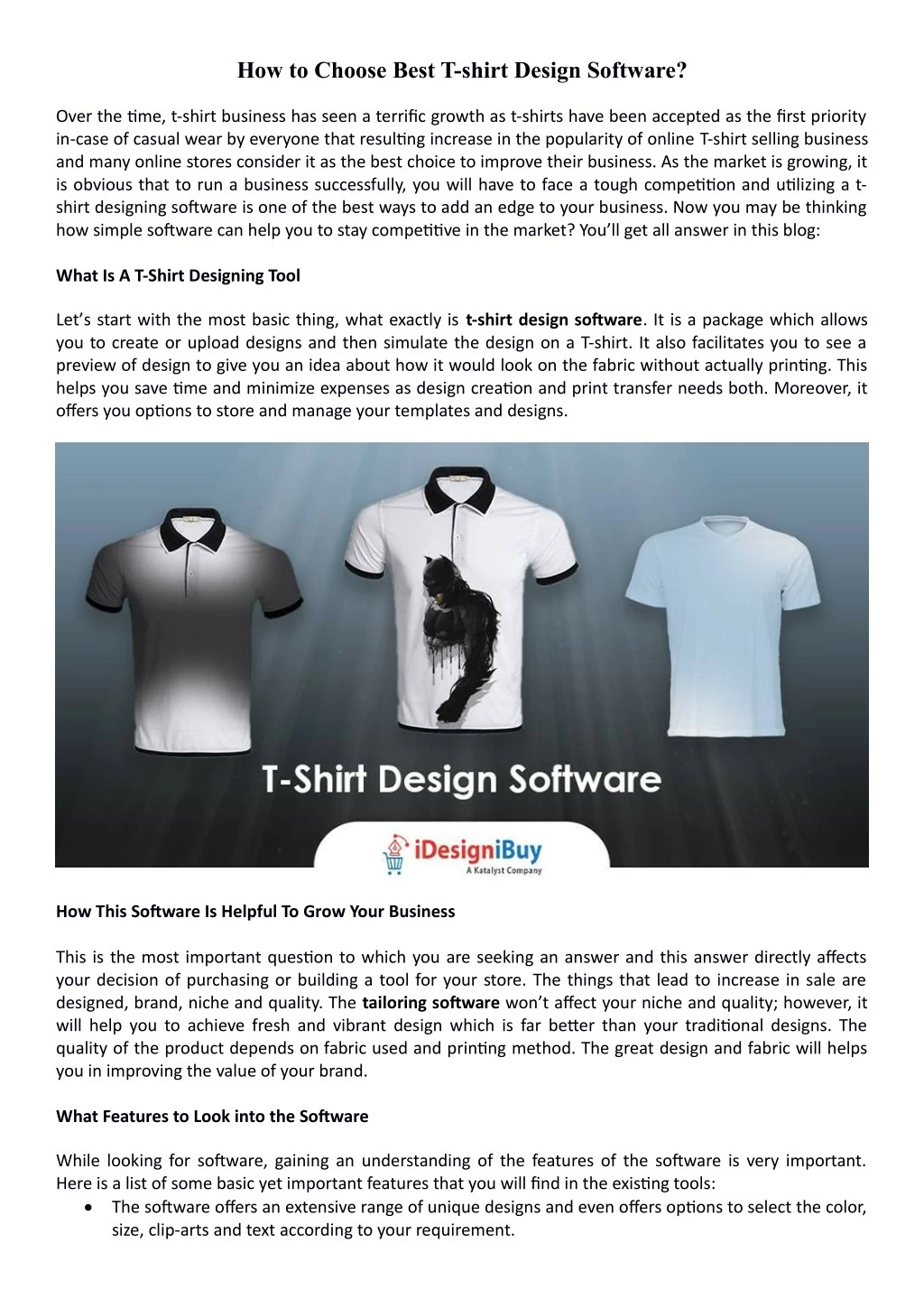 how to choose best t shirt design software