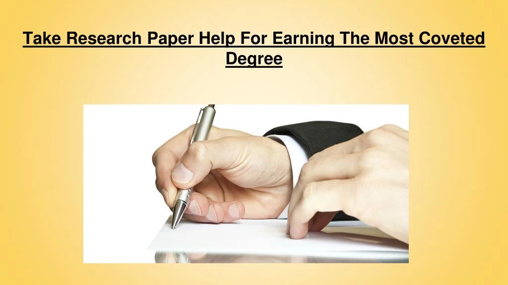take research paper help for earning the most coveted degree