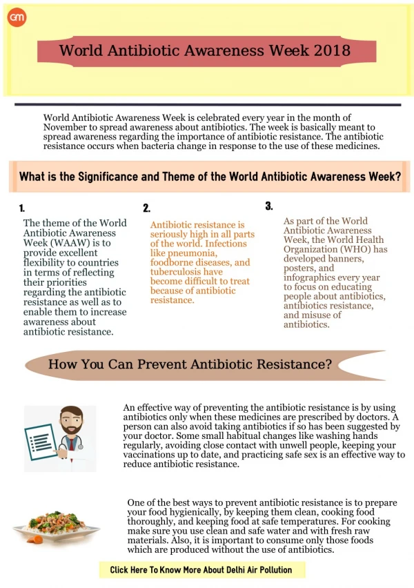 World Antibiotic Awareness Week 2018