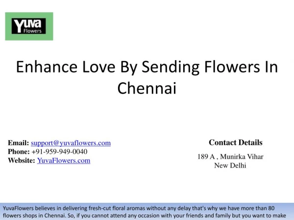 Enhance Love By Sending Flowers In Chennai