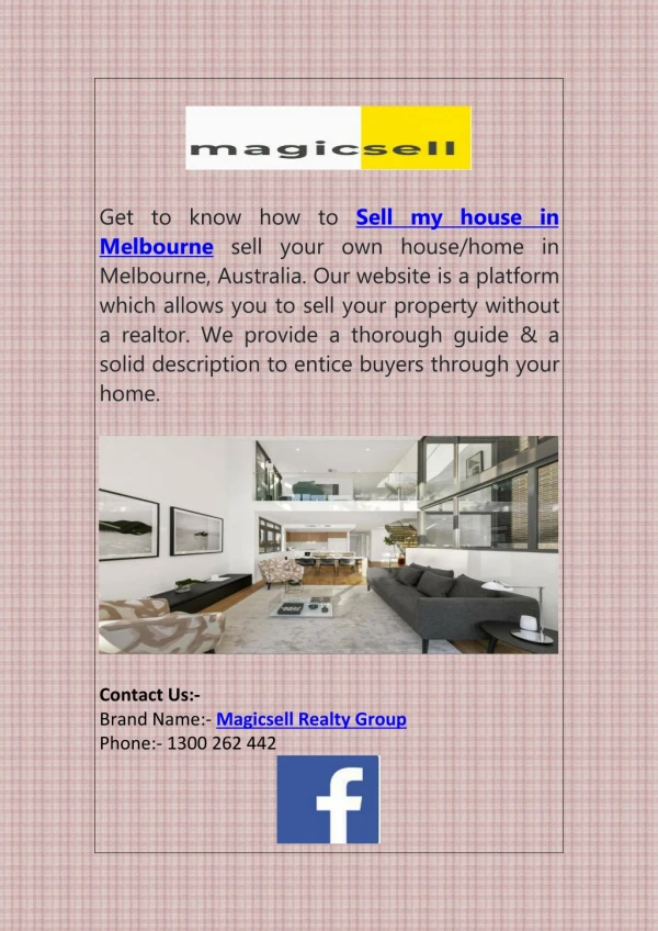 Sell My House in Melbourne | Magicsell