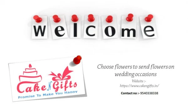 Choose flowers to send flowers on wedding occasions