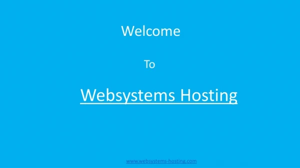 Make my Own Online Store - Websystems Hosting