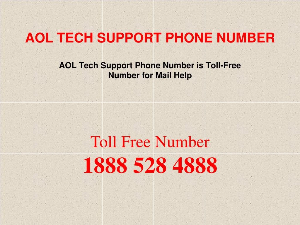 aol tech support phone number