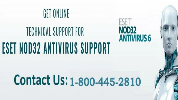 1800-445-2810 1-800-445-2810 ESET Antivirus Customer Support Service