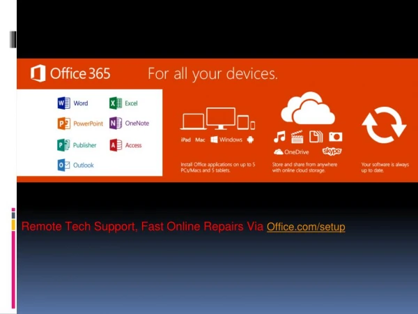 Learn how to install and activate Microsoft Office 365- Office.com/setup