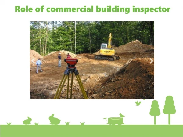 Role of commercial building inspector