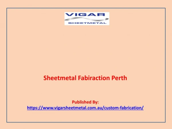 Sheetmetal Fabiraction Perth