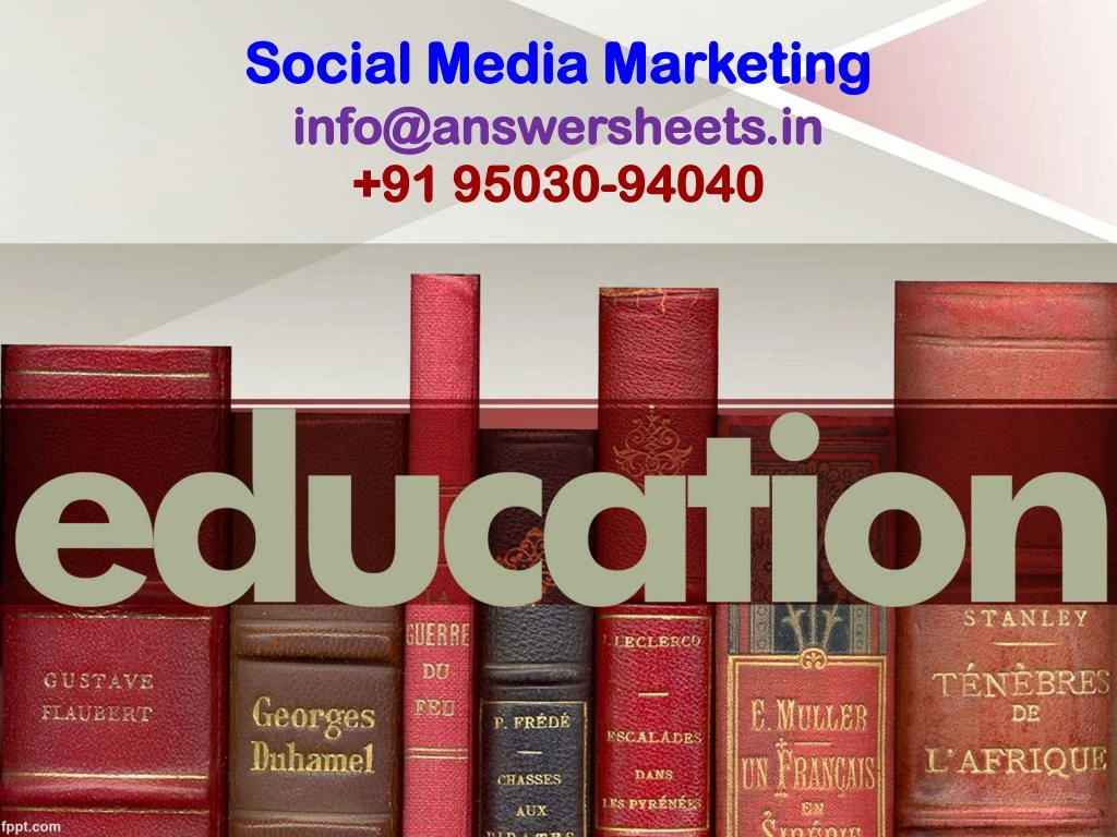 social media marketing info@answersheets in 91 95030 94040