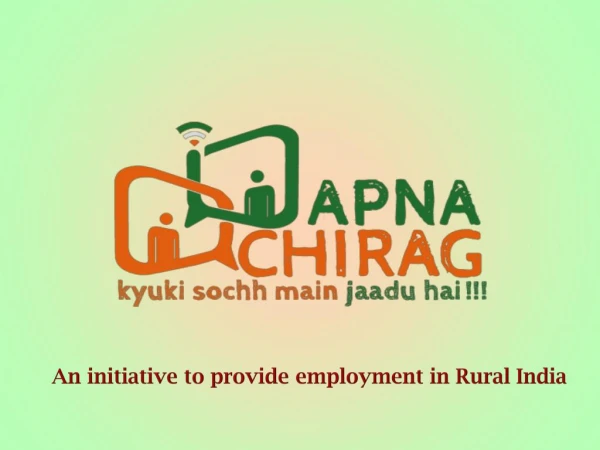 Rural India Development Employment Plan