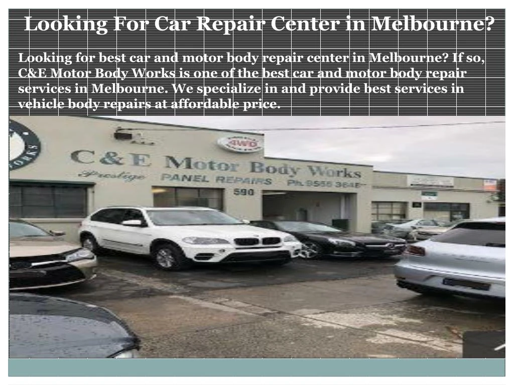 looking for car repair center in melbourne
