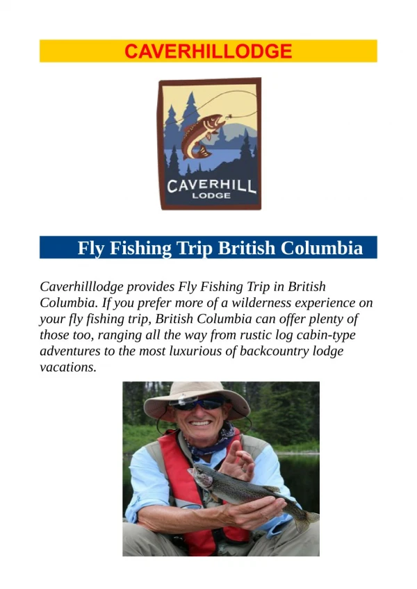 Fishing lodges british columbia