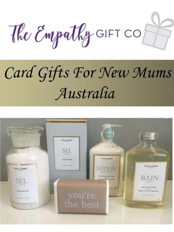 Card Gifts For New Mums Australia