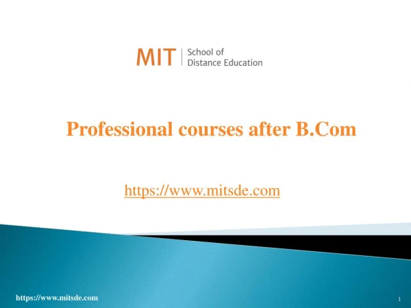 Professional courses after B.Com | Career options after Bachelor of Commerce
