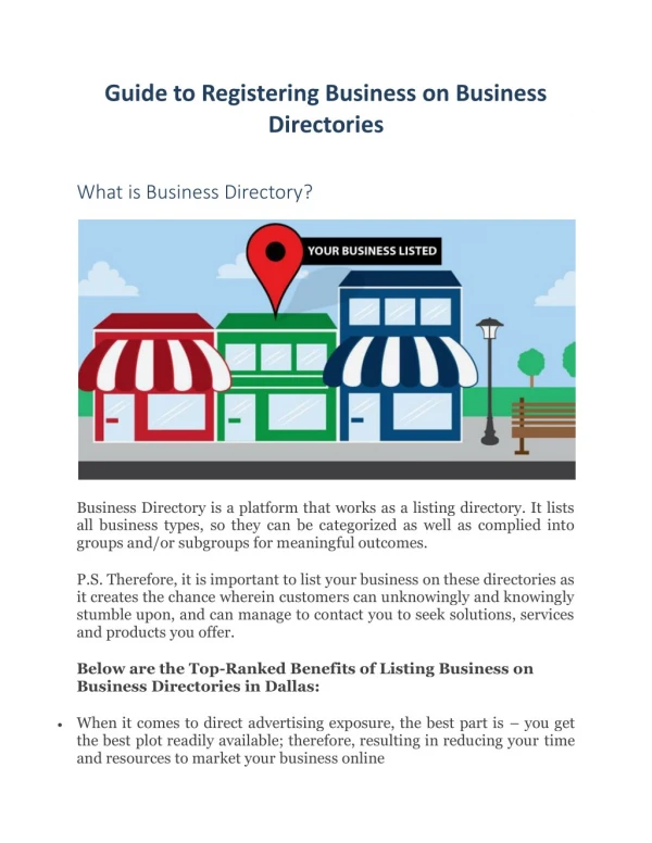 Guide to Registering Business on Business Directories