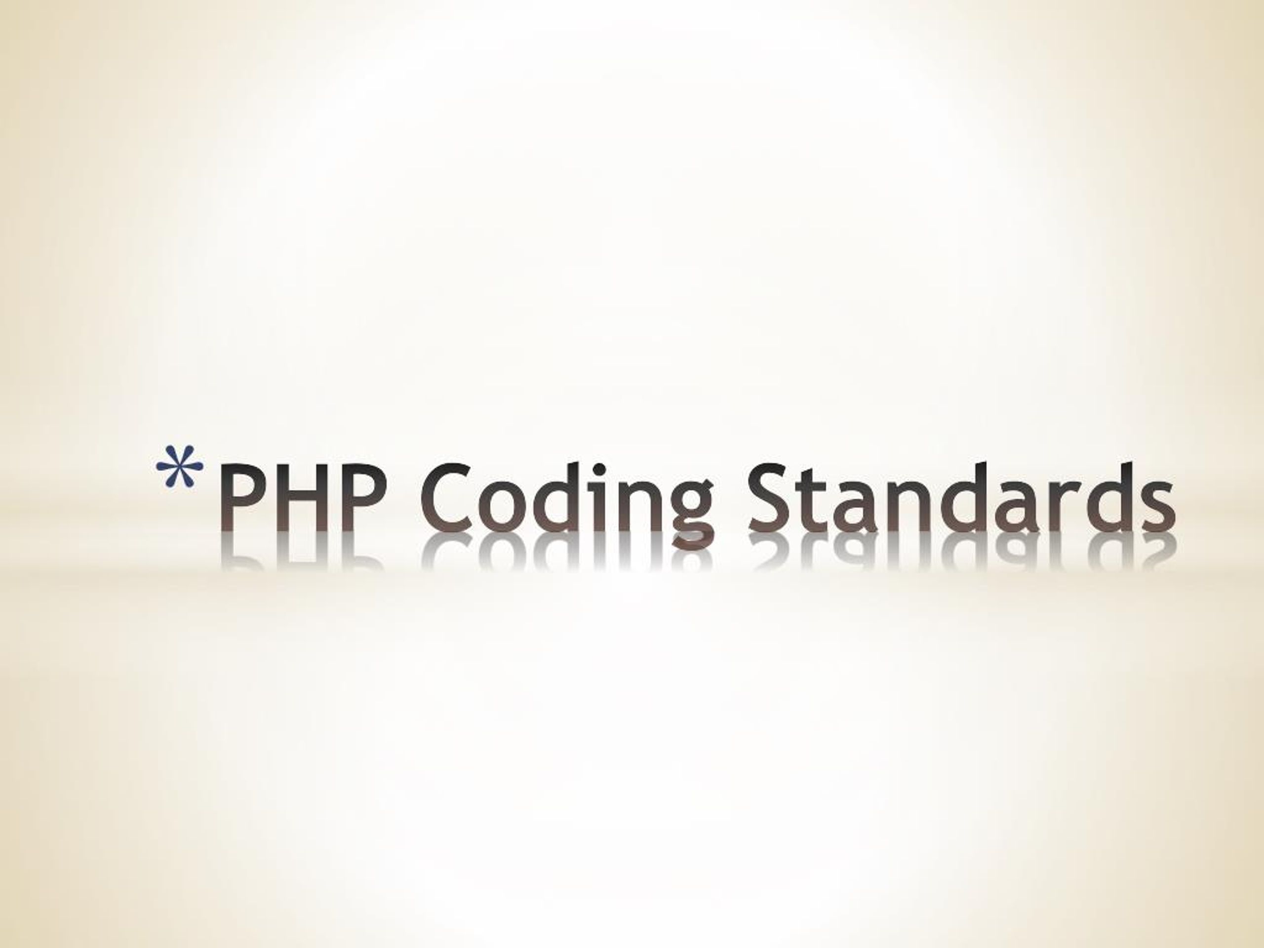 PPT - PHP Coding Standards PowerPoint Presentation, free download - ID ...