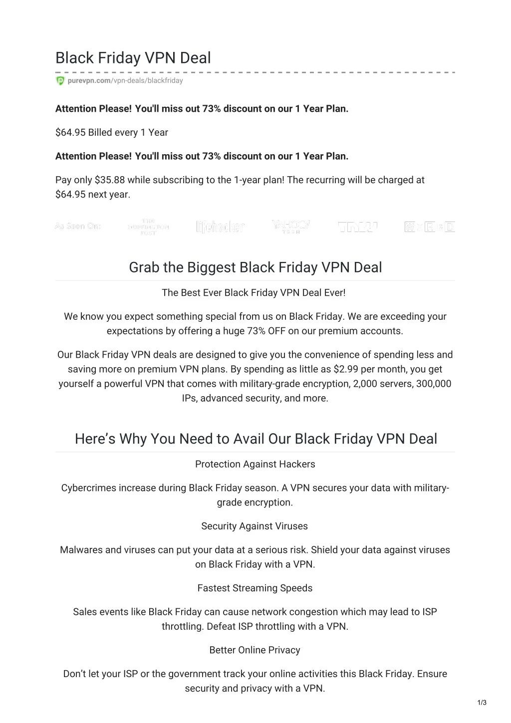 black friday vpn deal