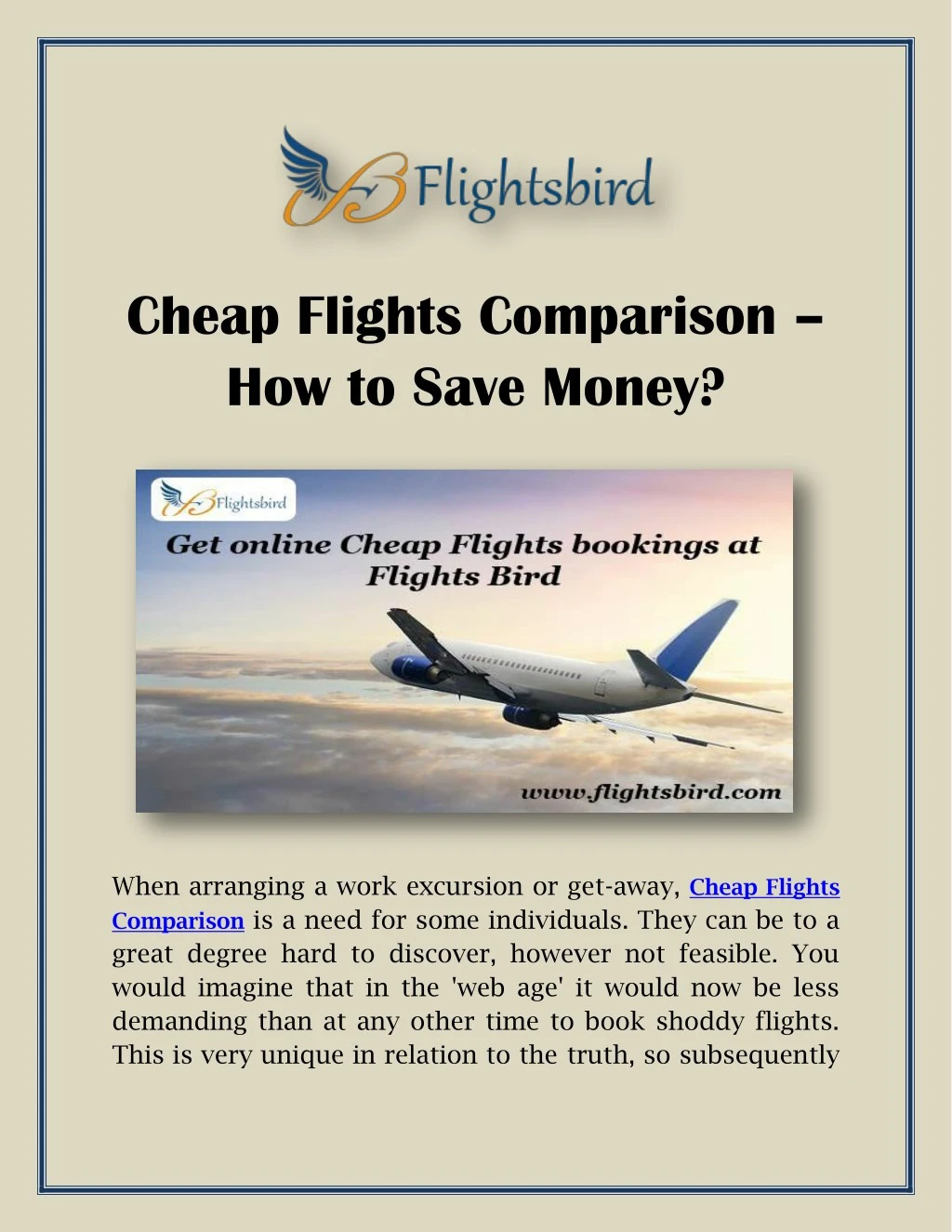 cheap flights comparison how to save money