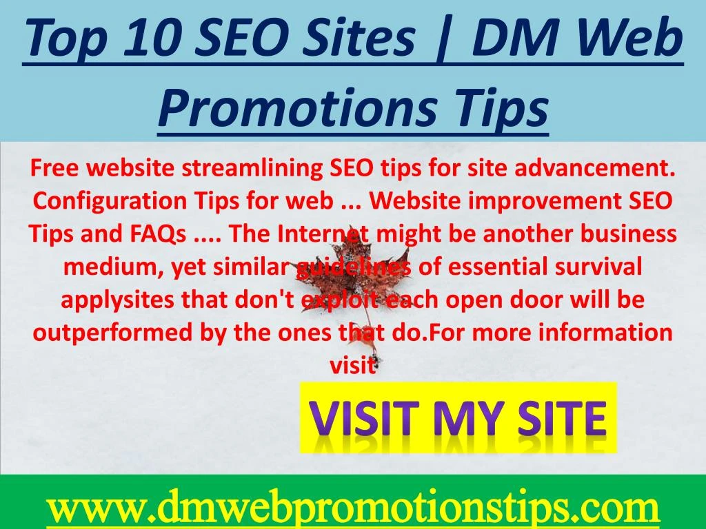 free website streamlining seo tips for site