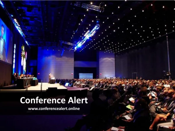 Conference Alert - Upcoming Conferences