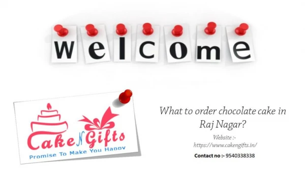 What to order chocolate cake in Raj Nagar