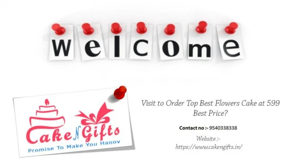 Visit to Order Top Best Flowers Cake at 599 Best Price