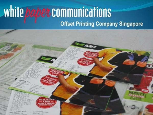 Offset Printing Company Singapore