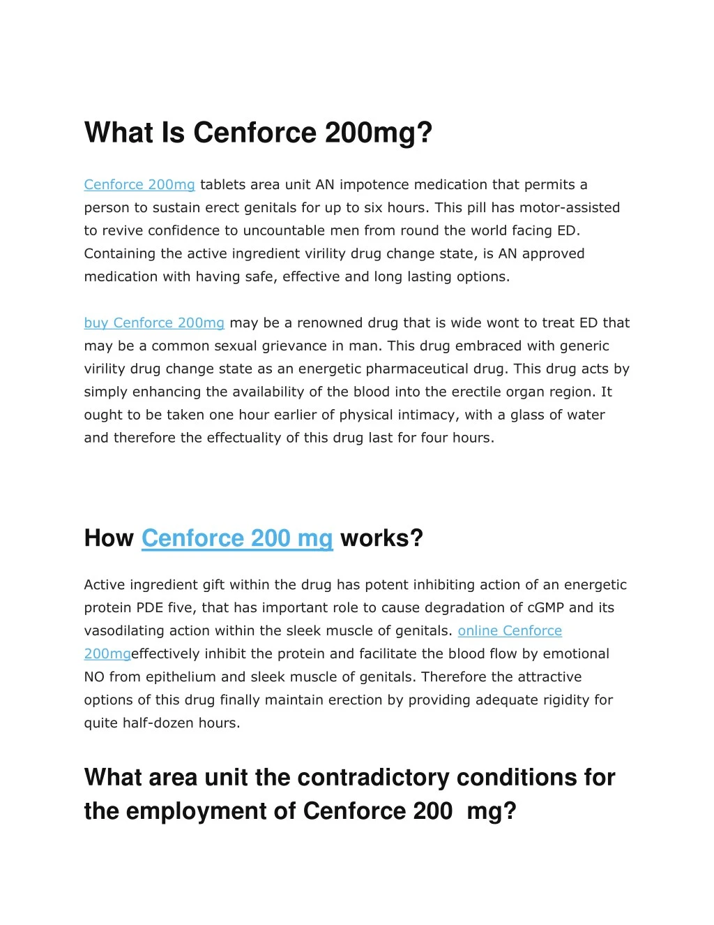 what is cenforce 200mg