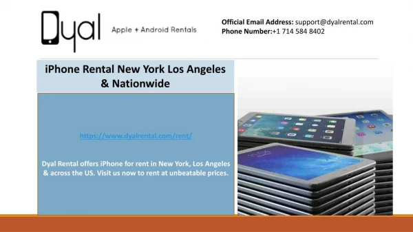 iPhone Rental New York Los Angeles & Nationwide