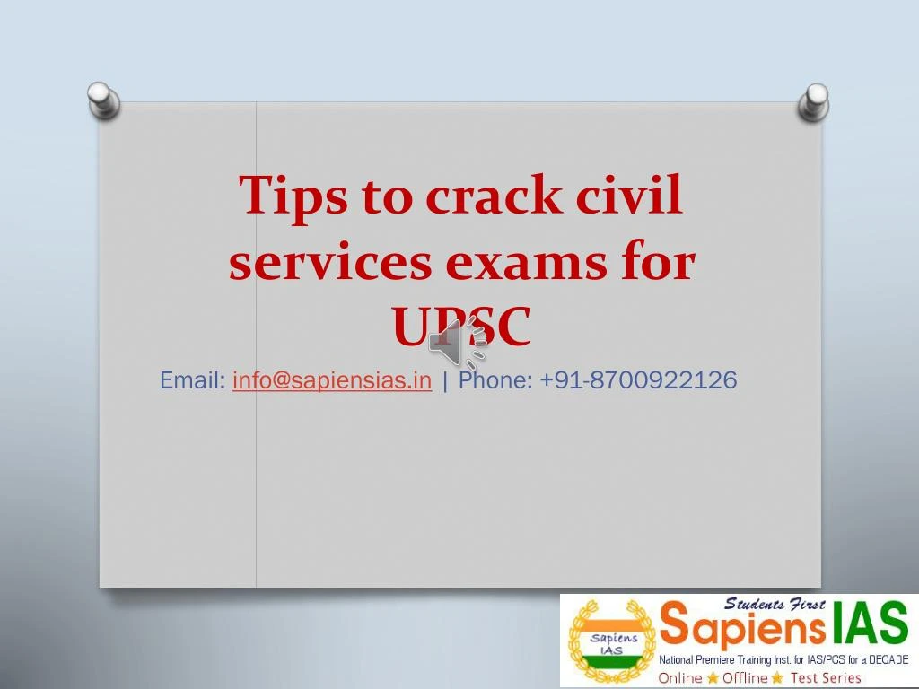 tips to crack civil services exams for upsc