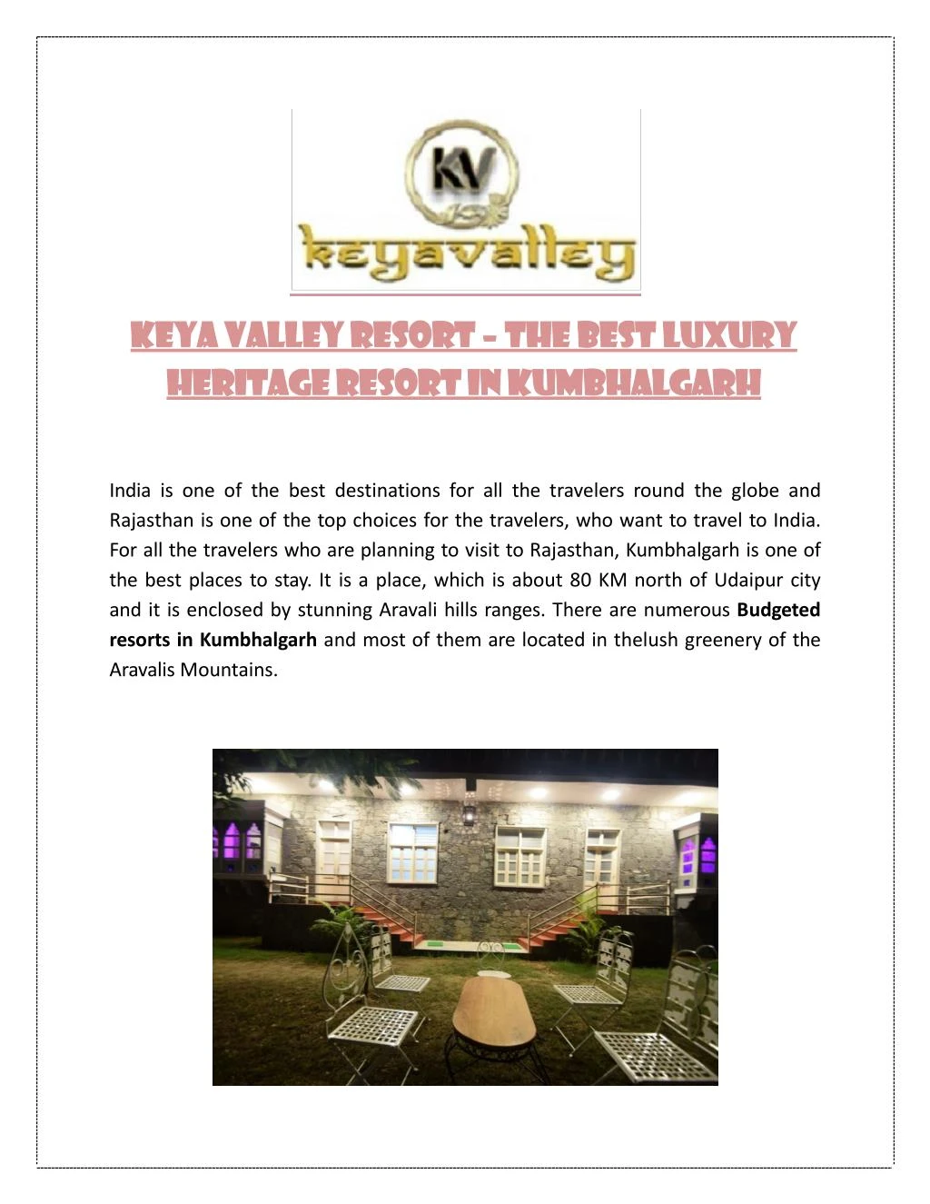 keya valley resort the best luxury heritage resort in kumbhalgarh