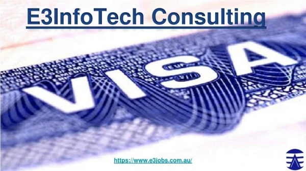E3 Visa for Australians with E3InfoTech Consulting