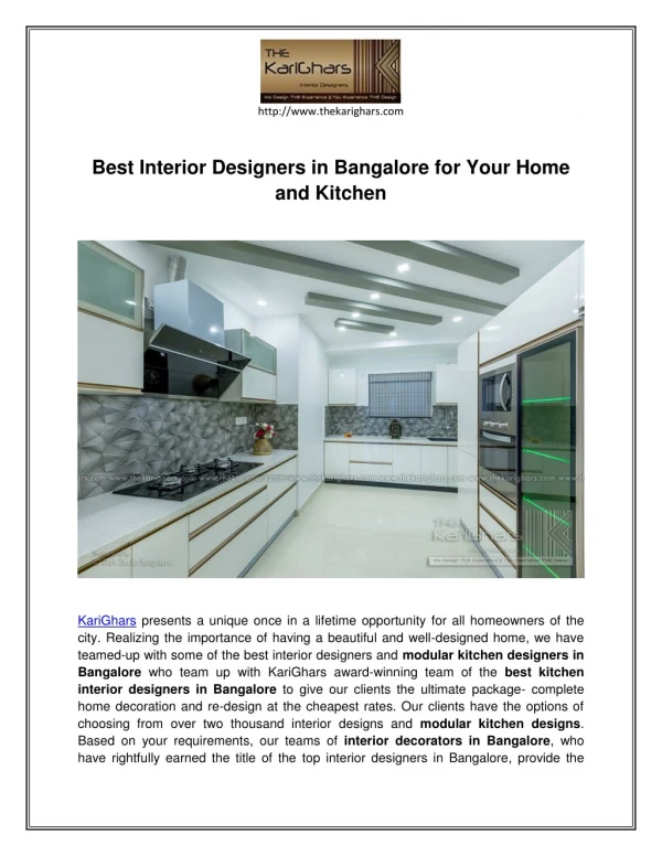 Fantastic Offers from Top Modular Kitchen Designers in Bangalore