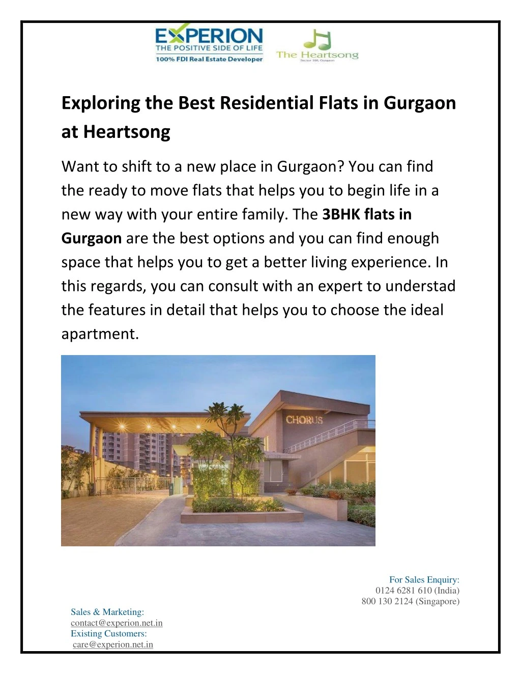 exploring the best residential flats in gurgaon