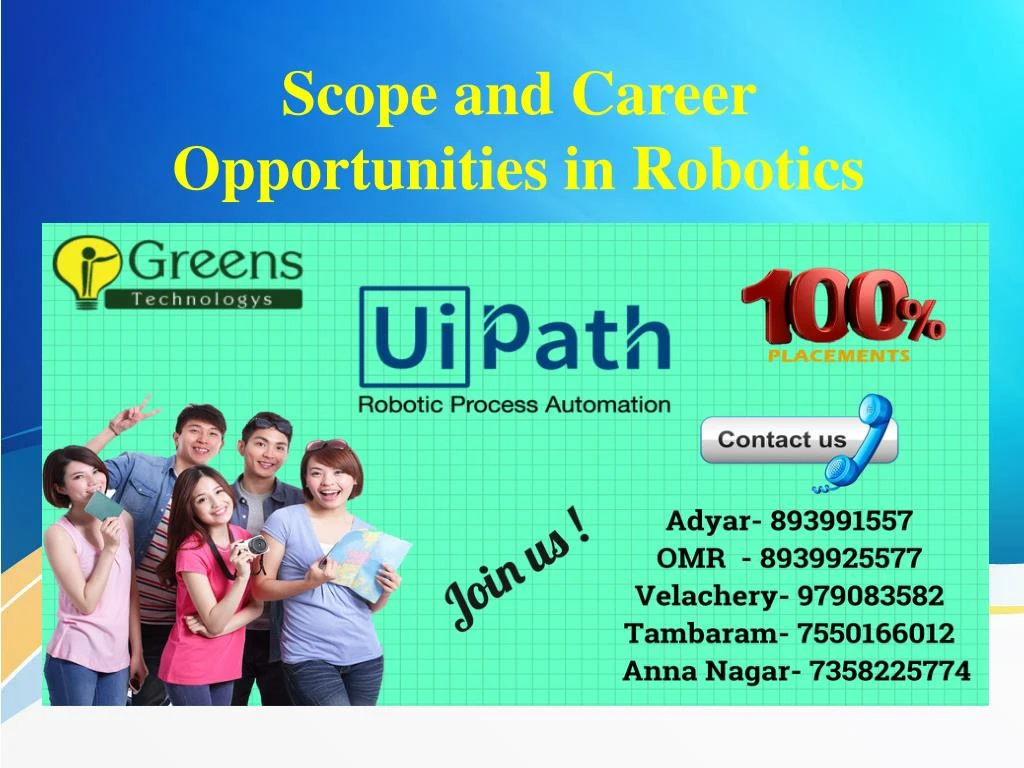 scope and career opportunities in robotics