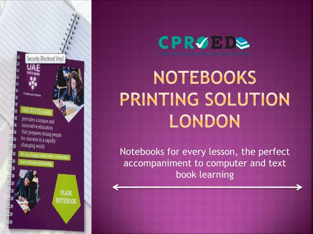 notebooks printing solution london
