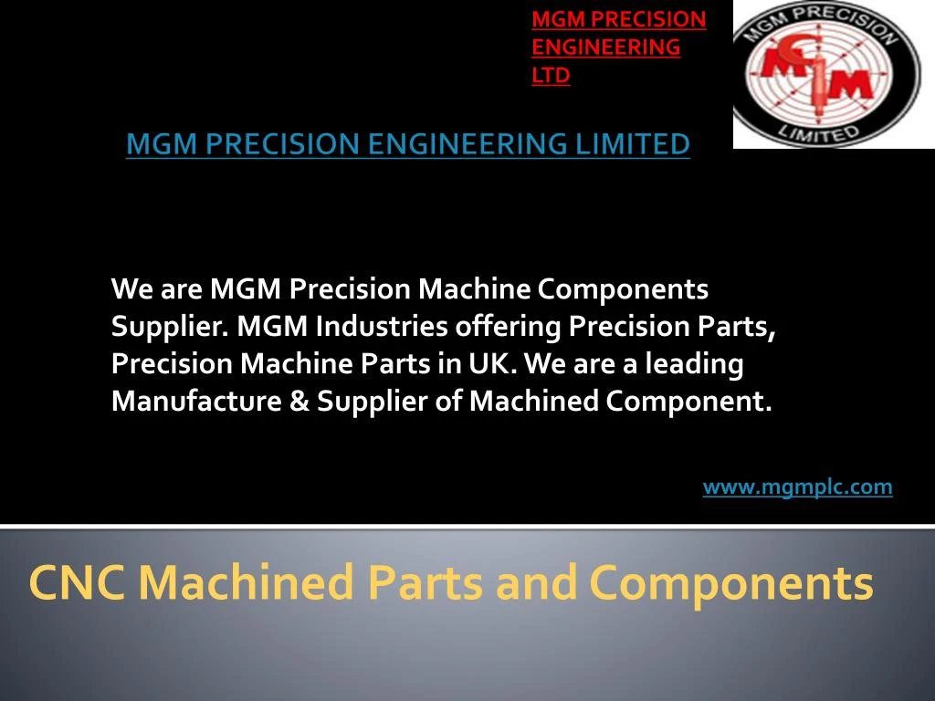 cnc machined parts and components