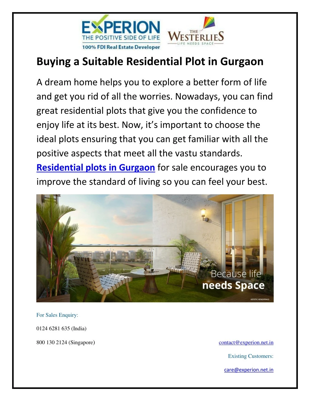 buying a suitable residential plot in gurgaon