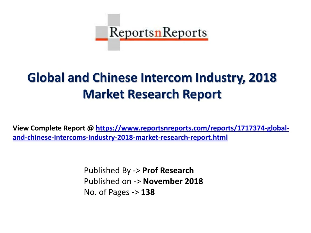 global and chinese intercom industry 2018 market