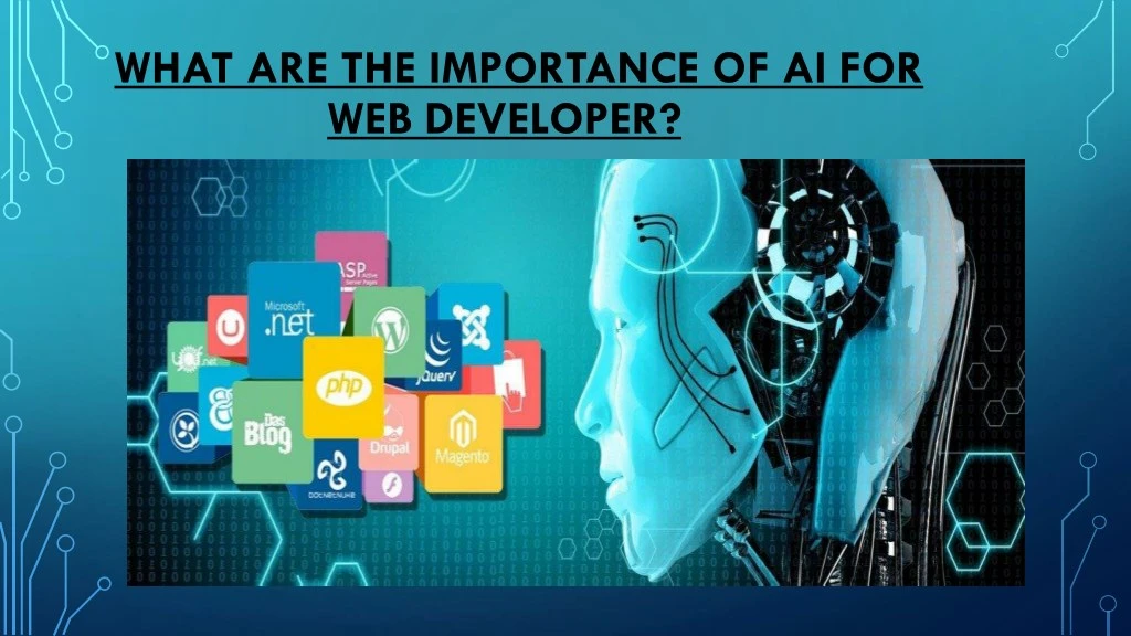 what are the importance of ai for web developer