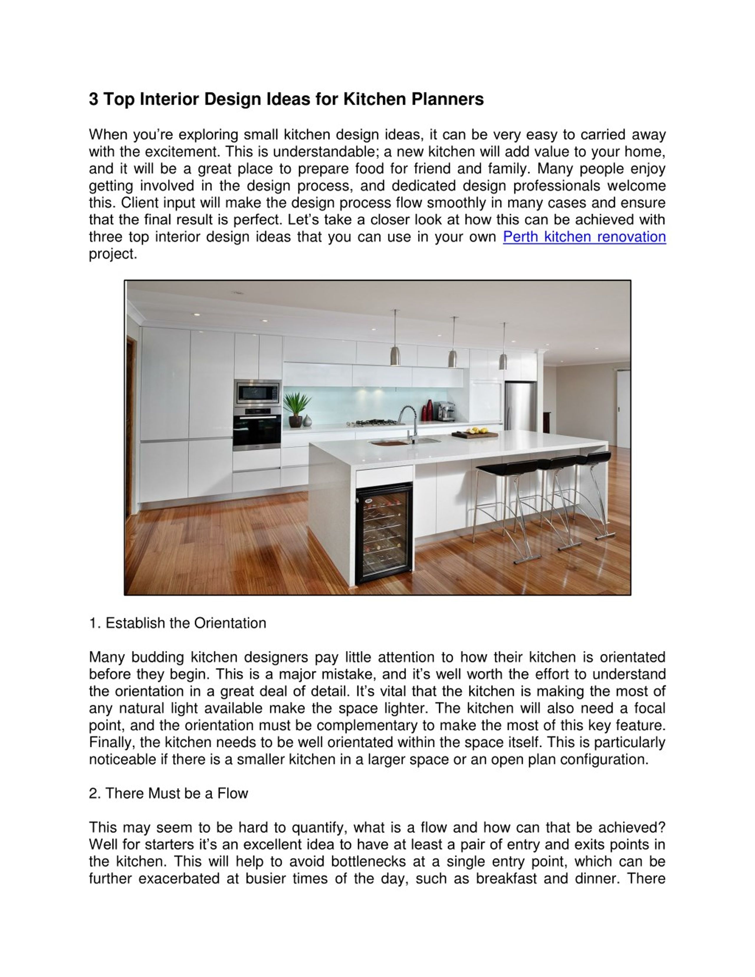PPT - 3 Top Interior Design Ideas for Kitchen Planners PowerPoint ...