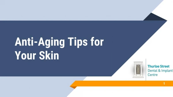 Anti Aging Tips for Your Skin