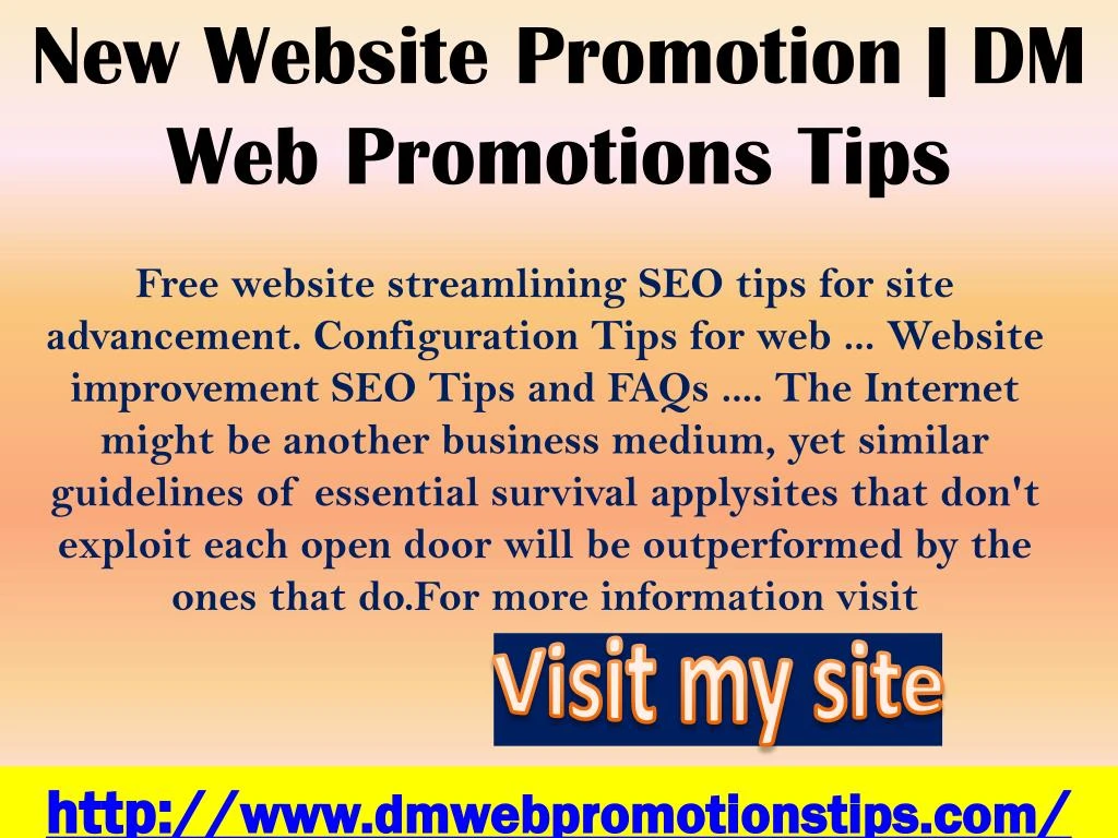 free website streamlining seo tips for site