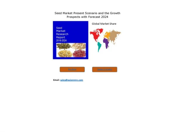 Seed Market Growth Rate, Developing Trends, Manufacturers, Countries and Treatment, Global Forecast To 2024