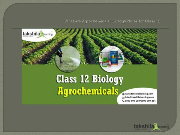 What are Agrochemicals? Biology Notes for Class 12