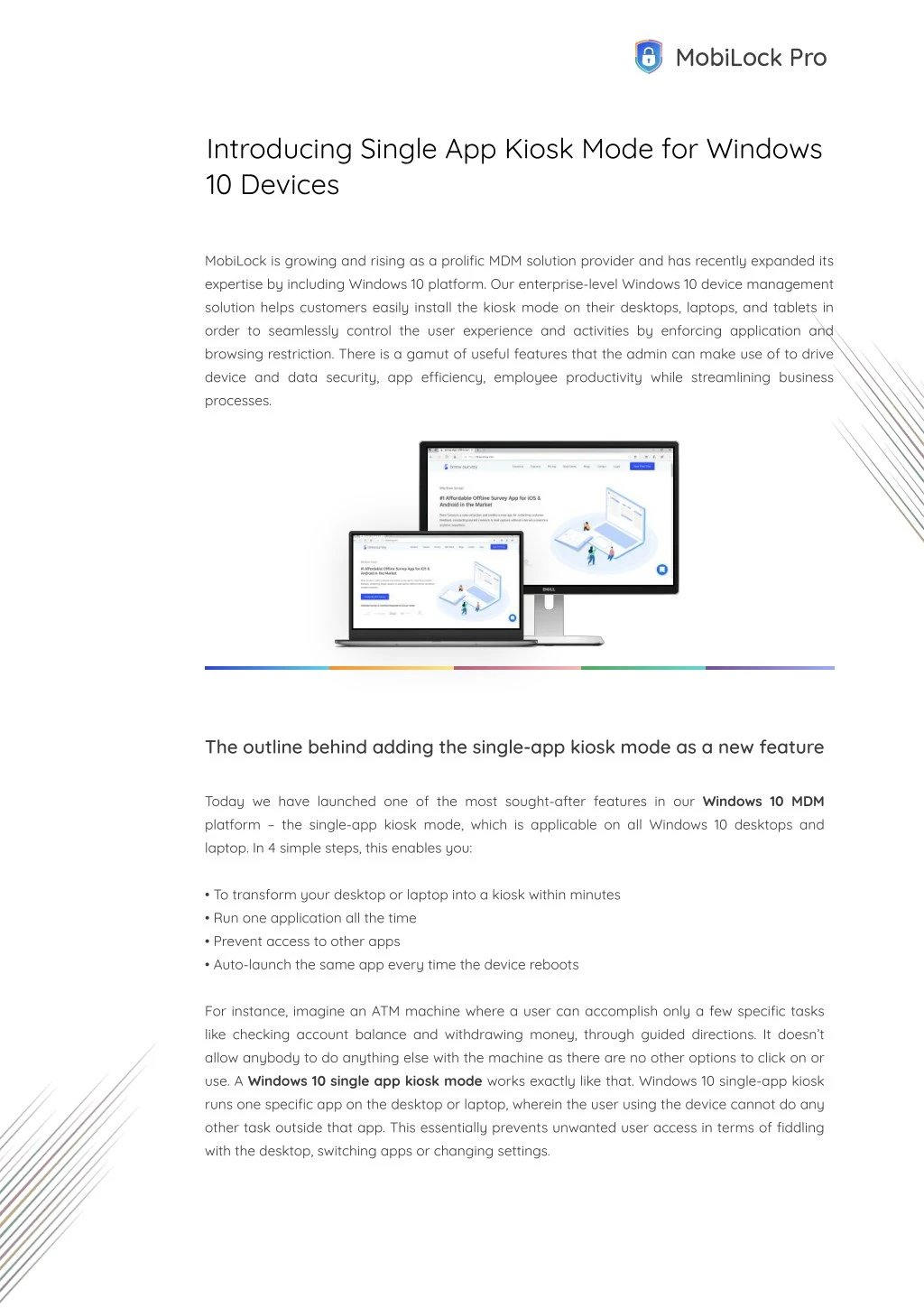 introducing single app kiosk mode for windows