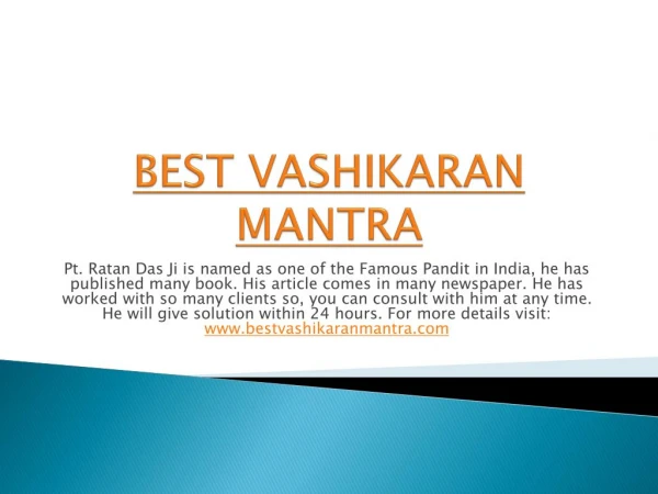 Best vashikaran mantra