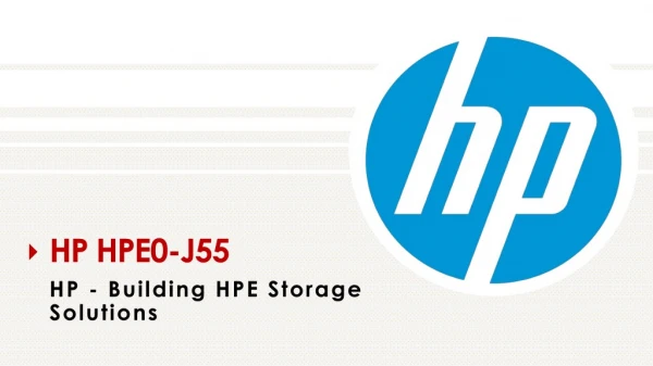 HPE0-J55 Exam Questions Answers